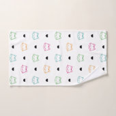 Thème de chat mignon (Serviette à main)