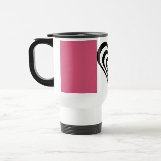 Thème de coeur Mug Rose (Gauche)