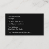 Thème De Construction Classique Et Cool Cartes de  (Dos)