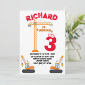 Thème de construction Invitation pour la fête d'an (Debout devant)