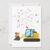 Thème de construction Invitation pour la fête d'an (Dos)