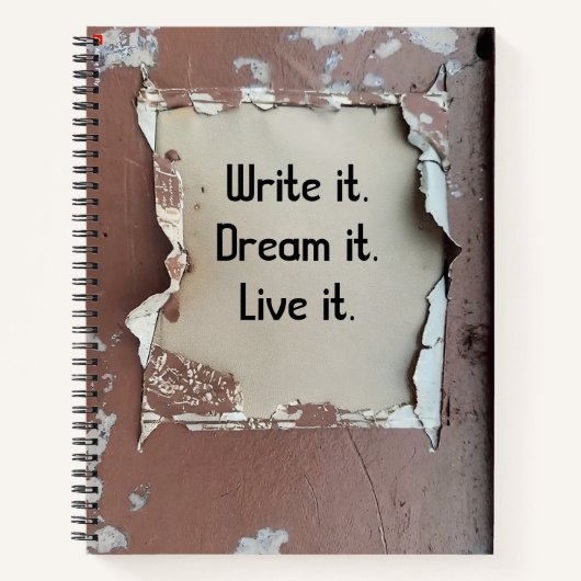 Thème de désintégration urbaine - Carnet Spiral Gr (Devant)