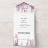 Thème de Fée Magique Invitation Tout en Un (À l'intérieur)