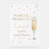 Thème de fête de fiançailles Perles et Prosecco Bi (Recto)