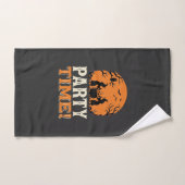 Thème de fête d'Halloween Sorcière Chaudron Design (Serviette à main)