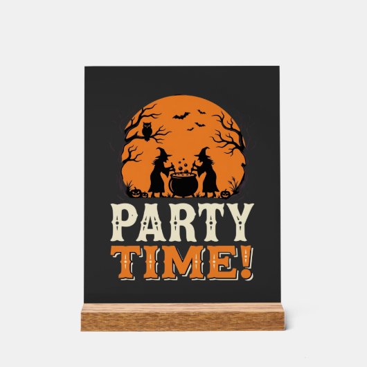 Thème de fête d'Halloween Sorcière Chaudron Design (Recto)
