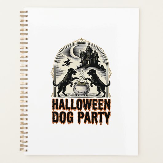 Thème de fête pour chien Halloween Chaudron de sor (Devant)