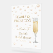 Thème de fête prénuptiale Perles et Prosecco Bienv (Angle)