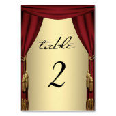 Thème de film Gold Numéros de table (Dos)