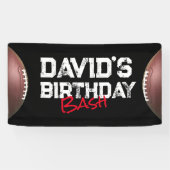 Thème de football Anniversaire Bannière de fête (Horizontal)