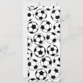 Thème de football Billet d'anniversaire Invitation (Dos)