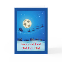Thème de football Carte de Noël