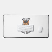 Thème de futur policier avec un chien mignon (Clavier et souris)
