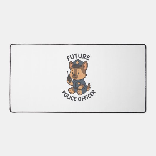 Thème de futur policier avec un chien mignon (Recto)