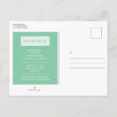 Thème de golf Anniversaire Invitation Carte postal (Dos)