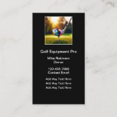 Thème de golf Carte de visite style vertical (Devant)