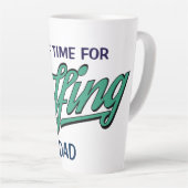 Thème de golf Funny Golf Papa Grand Latte Mug (Angle droit)