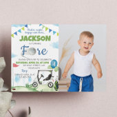 Thème de golf Invitation de fête d'anniversaire 4