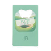 Thème de golf Monogramme Bouteille en acier inoxyd (Devant)