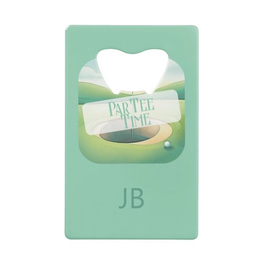 Thème de golf Monogramme Bouteille en acier inoxyd (Devant)