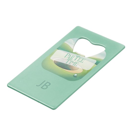 Thème de golf Monogramme Bouteille en acier inoxyd (Dos Angle)