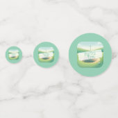 Thème de golf Table personnalisée Confetti (Derrière)