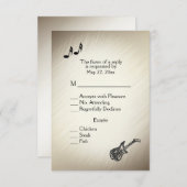 Thème de guitare Antique Gold RSVP avec choix de m (Devant / Derrière)