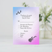 Thème de guitare Violet Perlé RSVP avec choix de m (Debout devant)