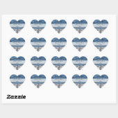 Thème de Heart Beach Enregistrer Stickers Date (Feuille)