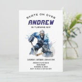 Thème de hockey personnel Invitation de fête d'ann (Debout devant)