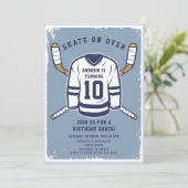 Thème de hockey personnel Invitation de fête d'ann (Debout devant)