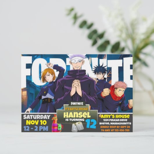 Thème de jeu Invitation (Debout devant)