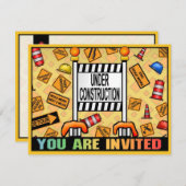 Thème de la construction Invitation de la fête des (Devant / Derrière)