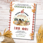 Thème de la ferme Anniversaire Invitation