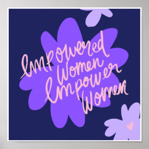 Thème de la journée des femmes Design Poster migno