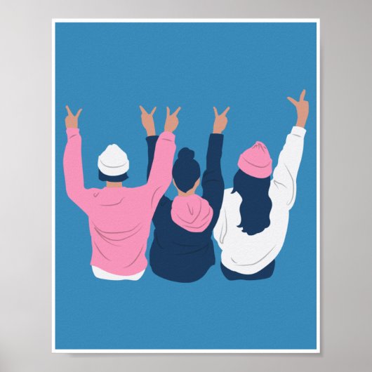 Thème de la journée des femmes Design Poster migno (Devant)