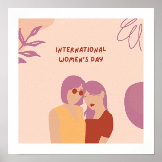 Thème de la journée des femmes Design Poster migno (Devant)