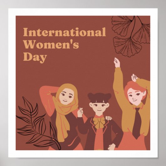 Thème de la journée des femmes Design Poster migno (Devant)