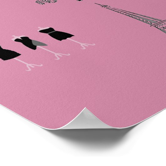 Thème de la mode française Poster de Paris (Coin)