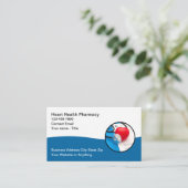 Thème de la pharmacie Cartes de visite de la santé (Debout devant)