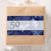 thème de la plage étiquette de adresse 50ème (En situation)