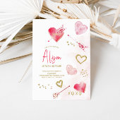 Thème de la Saint Valentin Anniversaire Invitation