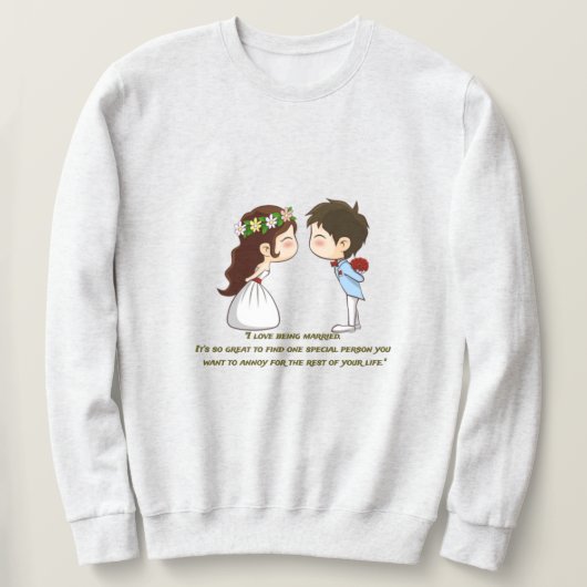 Thème de la Saint-Valentin Sweatshirt d'amour (Design devant)