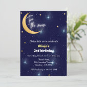 Thème de l'espace deux la lune 2ème invitation ann (Debout devant)