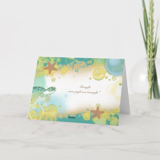 Thème de mariage à la plage ~ merci (Dos)