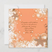 Thème de mariage sur la plage ~ élégante carte de (Dos)