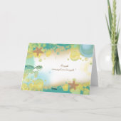 Thème de mariage sur la plage ~ merci (Dos)