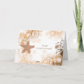 Thème de mariage sur la plage ~ merci 2 (Dos)