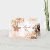 Thème de mariage sur la plage ~ merci 2 (Devant)