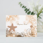 Thème de mariage sur la plage ~ réponse carte rsvp (Debout devant)